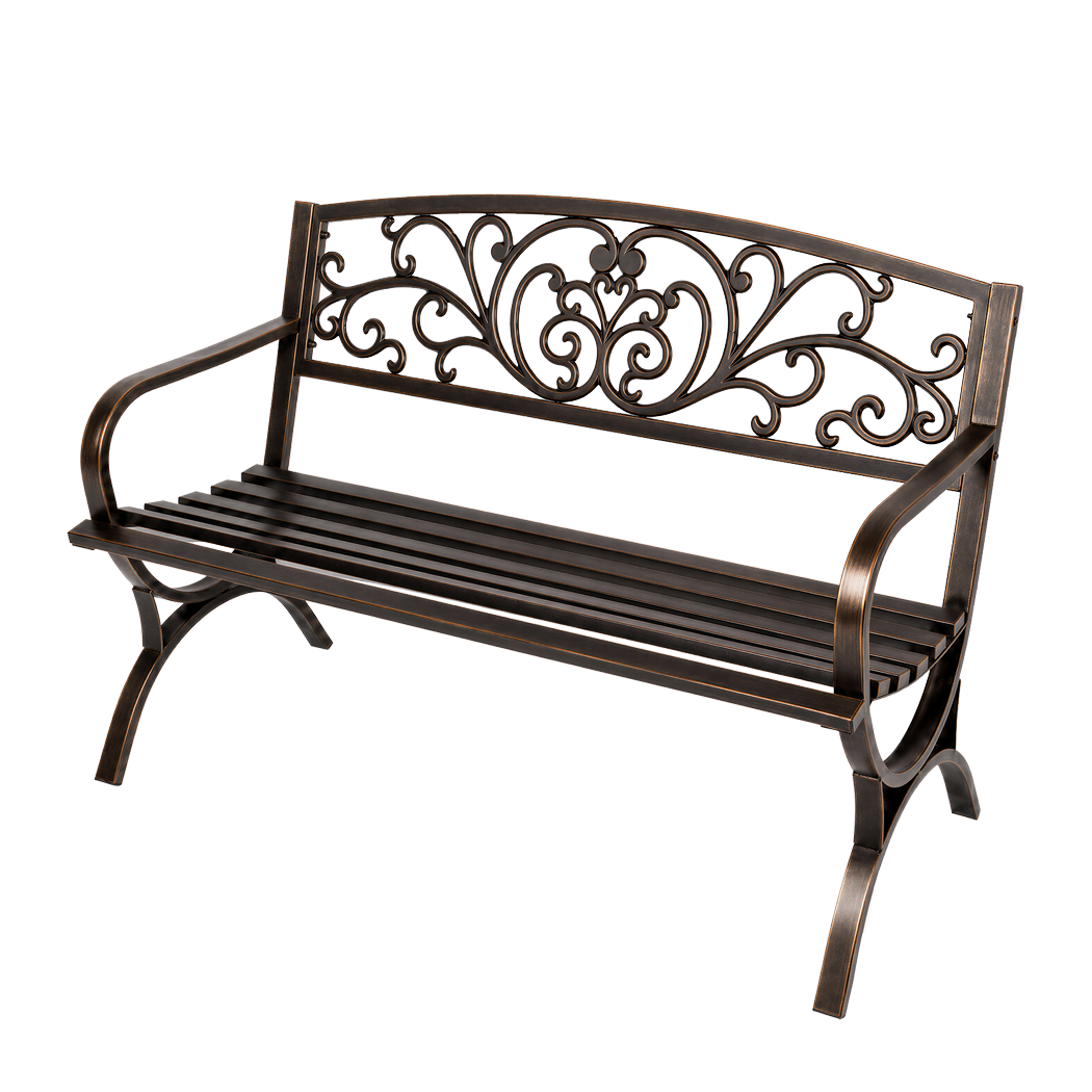 Cast Iron Garden Bench 3 Seat Antique Bronze | Simpledeals