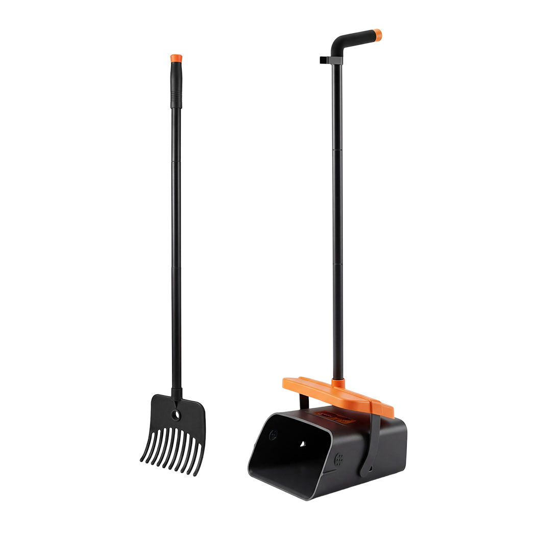 Long Handle Pooper Scooper Rake Kit Dog | Simpledeals