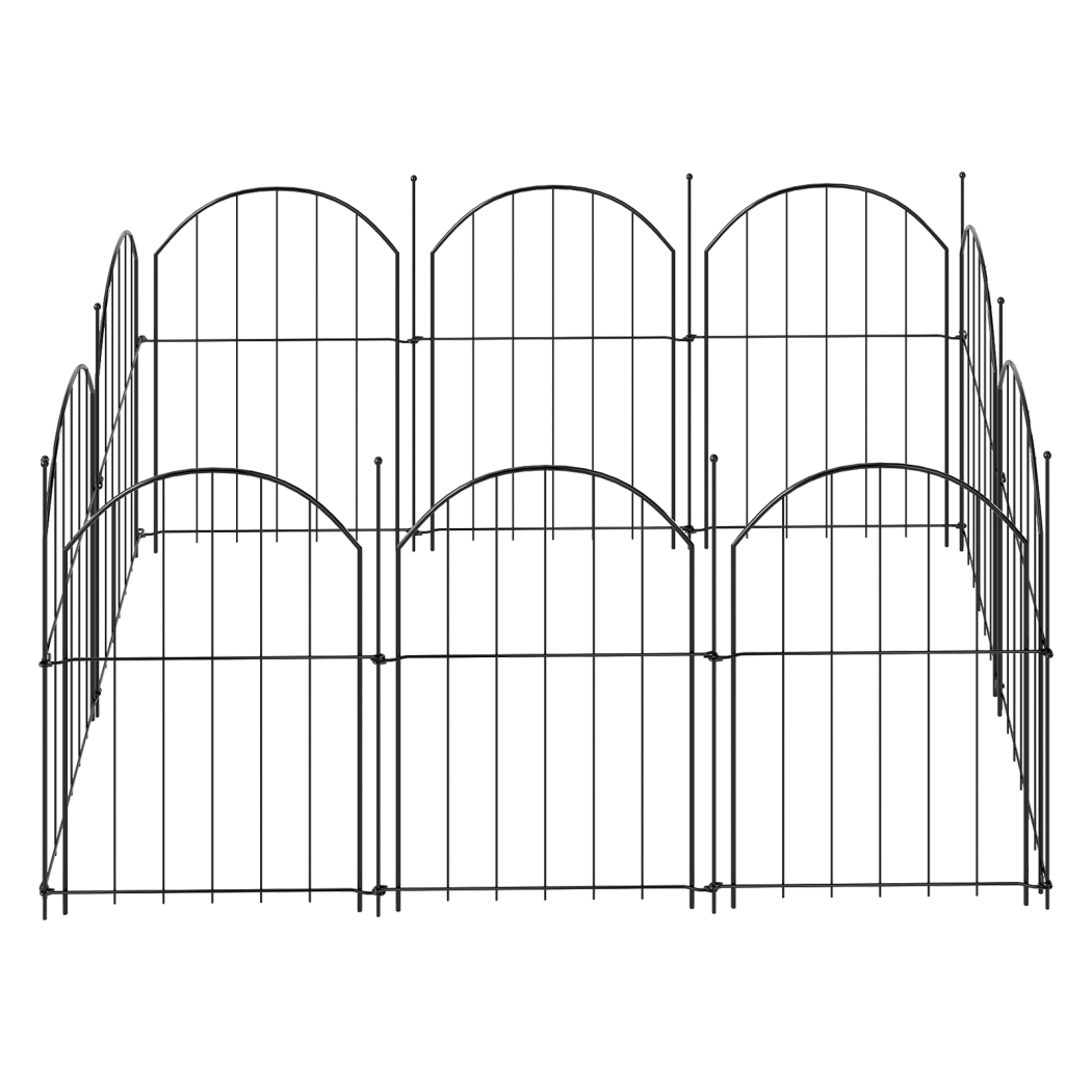 Metal Garden Fence Border Set