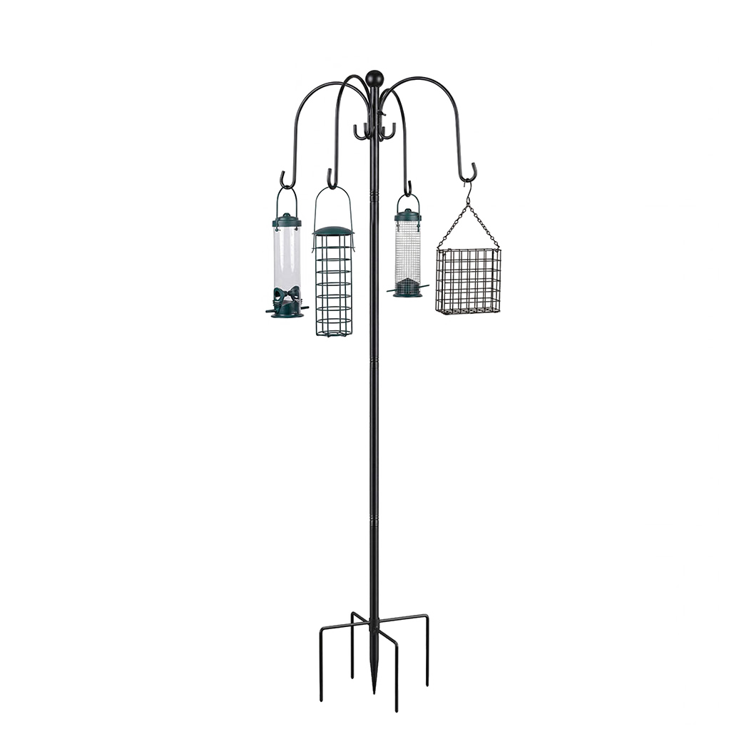 Bird Feeder Station 8 Hooks 224cm Outdoor | Simpledeals