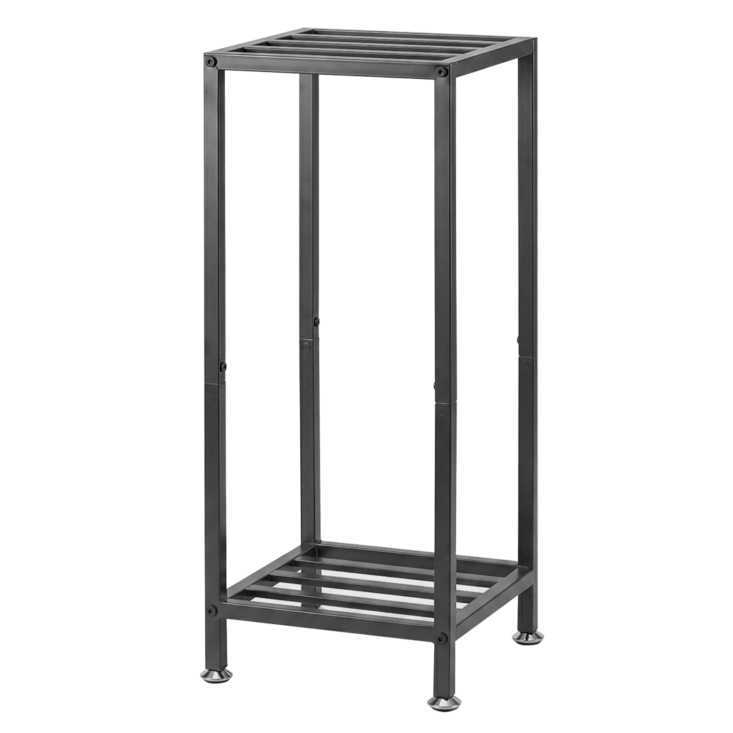 Metal Plant Stand 2 Tier 76cm Indoor Corner Shelf | Simplede
