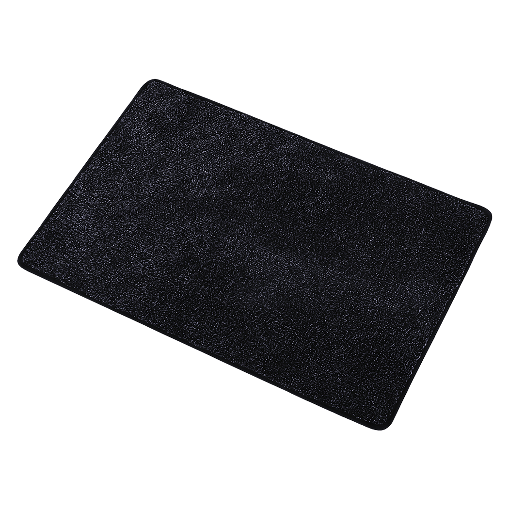Grey Non Slip Door Mat 80x50cm