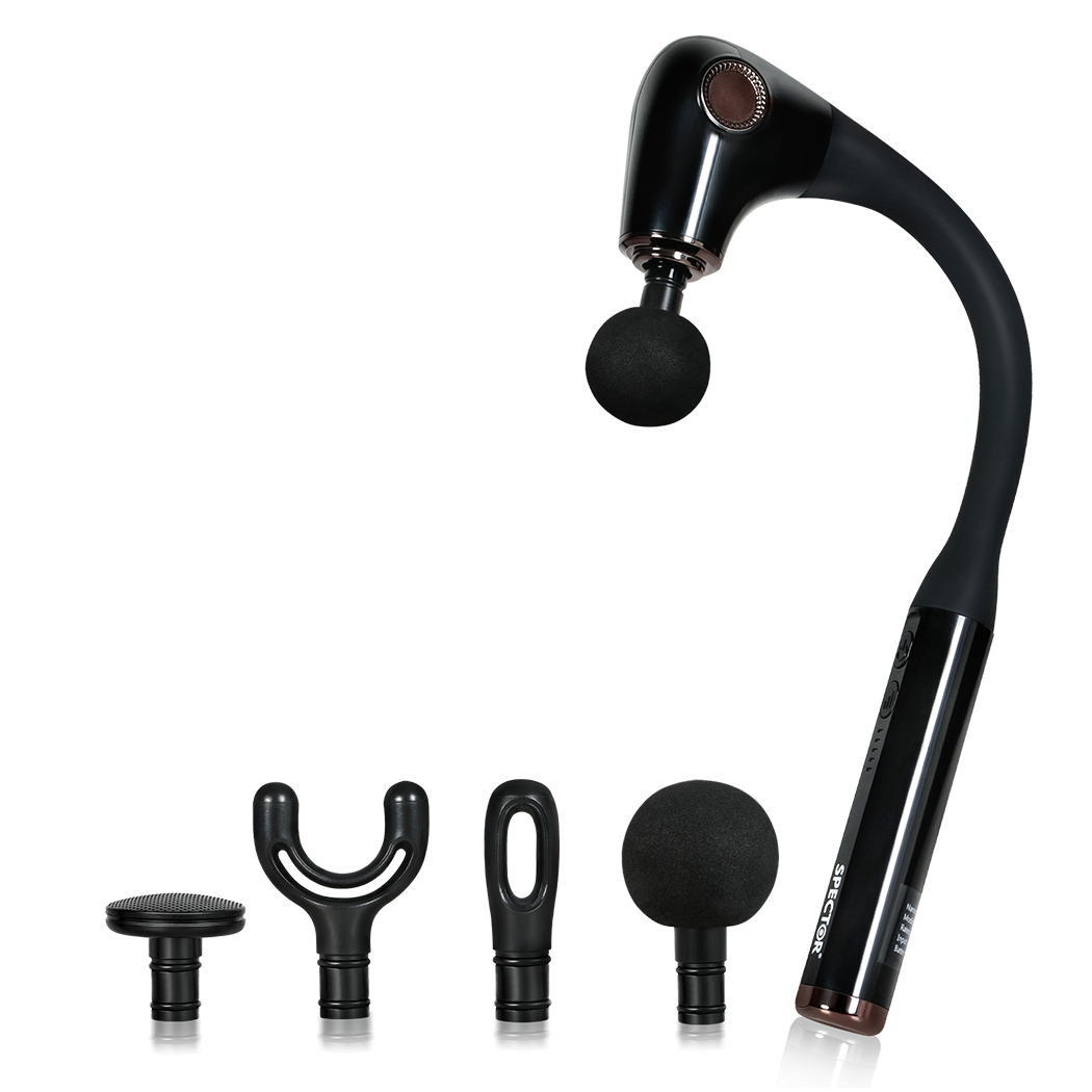 Massage Gun Extended Handle Black 35x19cm