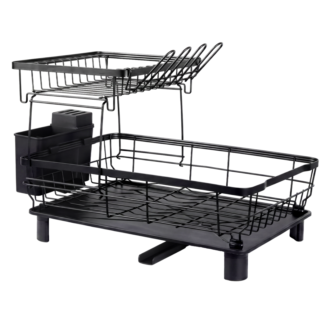 2 Tier Dish Drying Rack Kitchen Organiser | Simpledeals