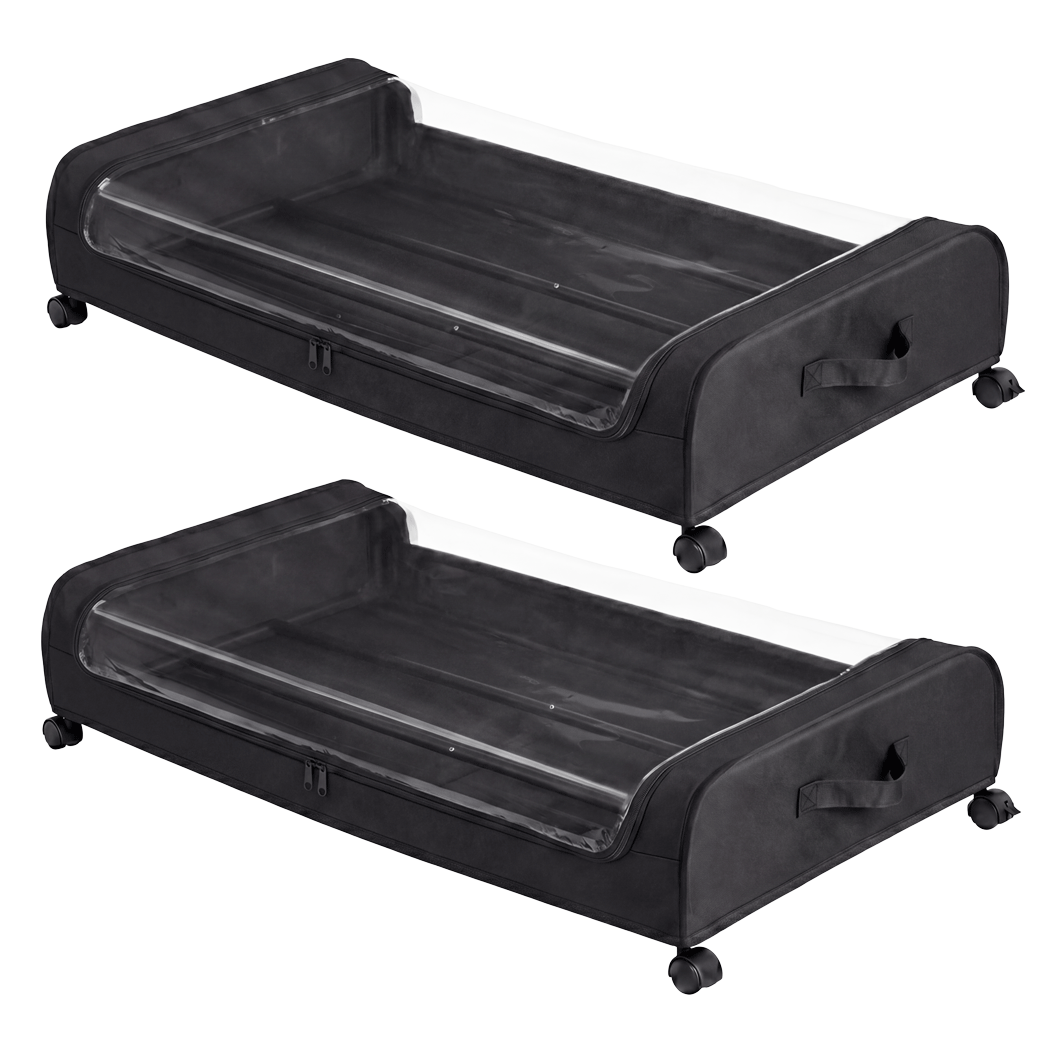 Under Bed Storage Boxes 2-Pack 46L | Simpledeals