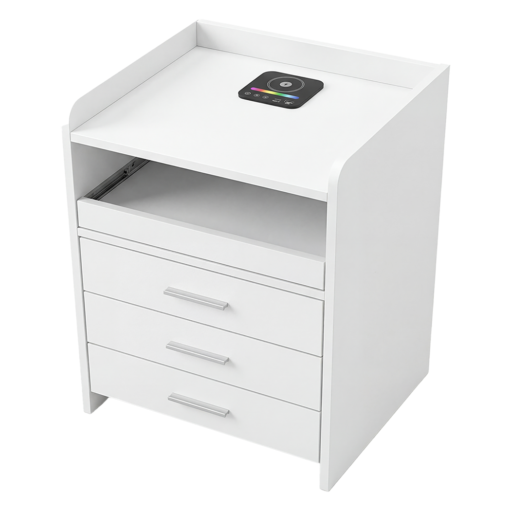 Smart Nightstand Table With Wireless Charging 39.5x31.5cm