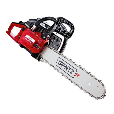 52CC Petrol Commercial Chainsaw Chain Saw Bar E-Start Black