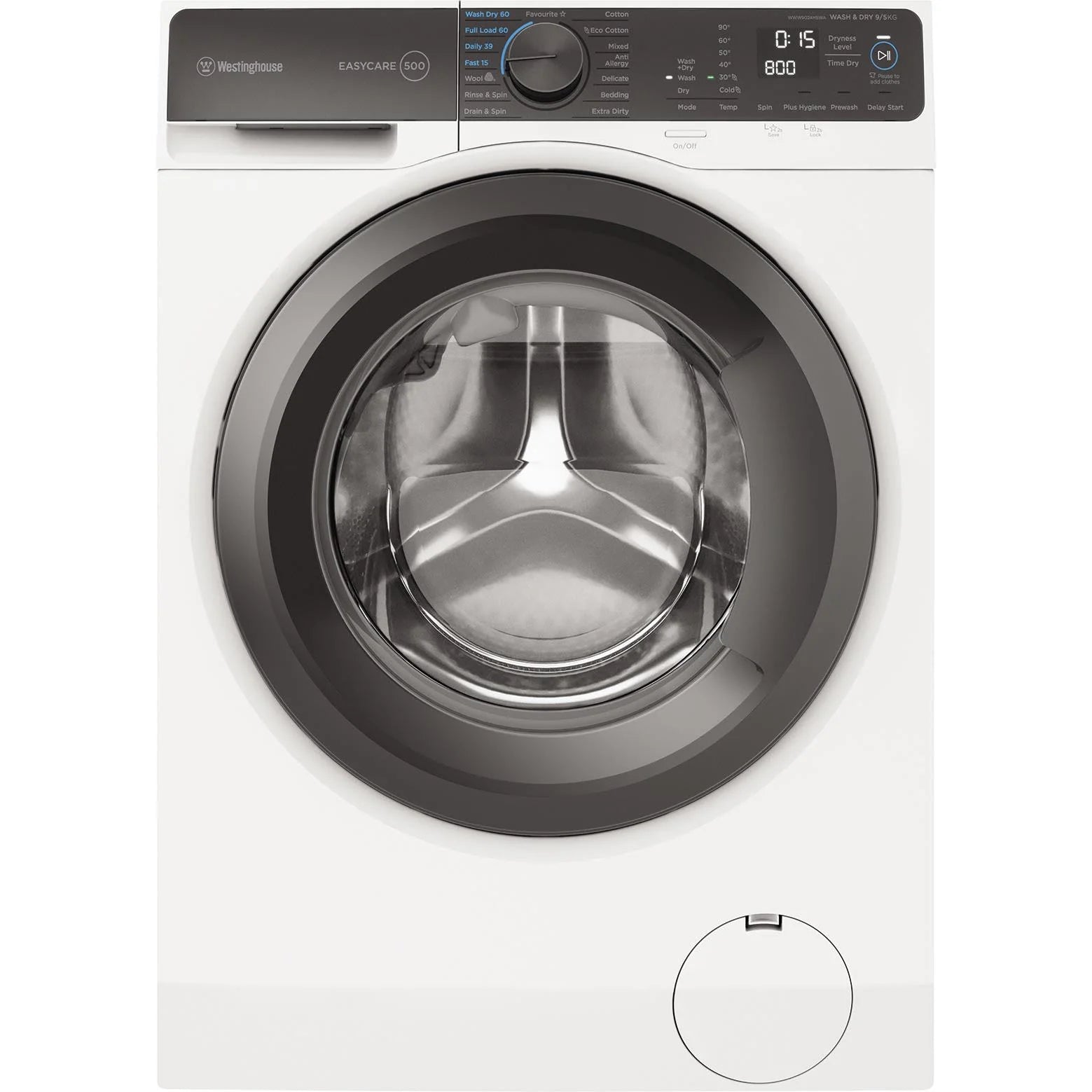 Westinghouse 9kg/5kg 500 Series Front Load Washer Combo