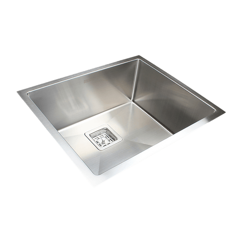 550x455mm Handmade 1.5mm Stainless Steel Undermount / Topmount Kitchen Sink with Square Waste