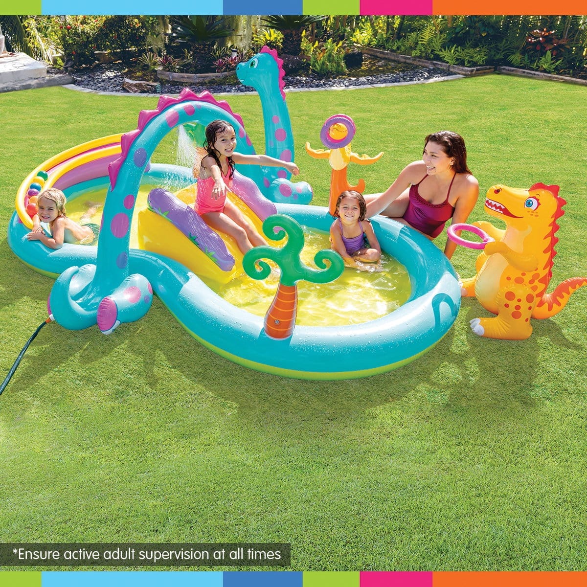 Dinoland Play Centre Inflatable Kids Pool with Slide - outdoor other - photo 9
