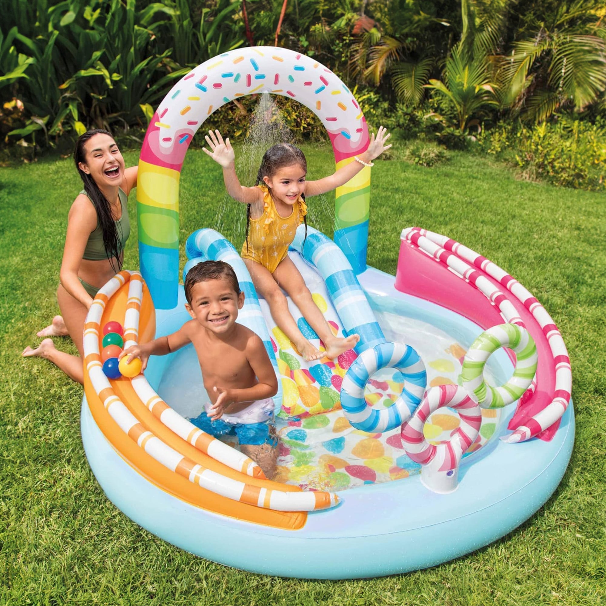 Inflatable Play Centre With Slide 168x170x122cm