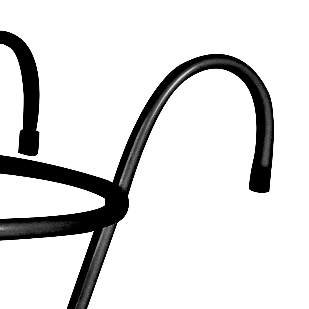 3x Plant Stand flower Holder Black