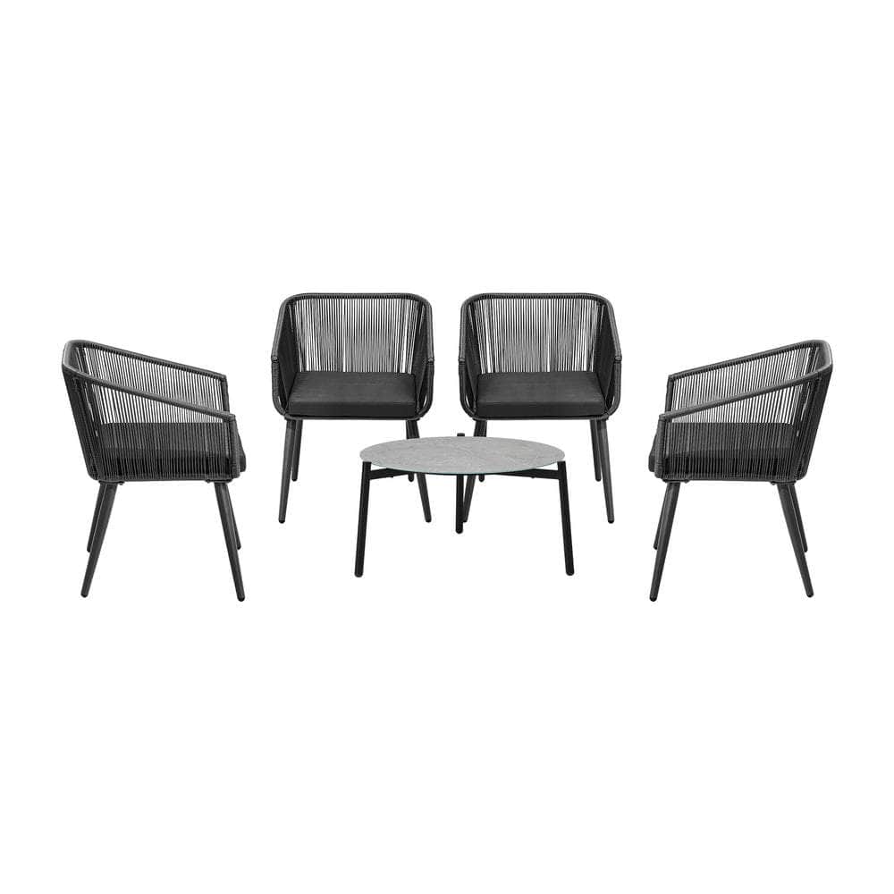 5pc Outdoor Patio Set Lounge Furniture Setting