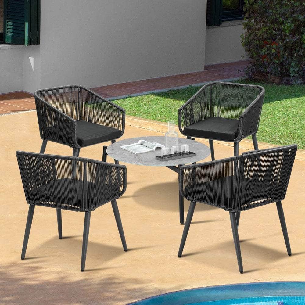 5pc Outdoor Patio Set Lounge Furniture Setting