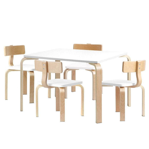 5Pcs Kids Table And Chairs Set Activity Toy Play Desk