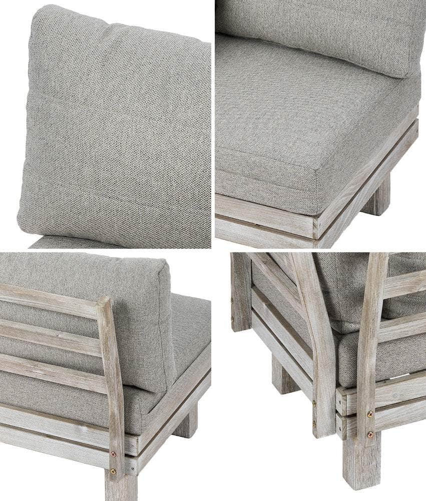 5PCS Outdoor Furniture Sofa Set Wooden Lounge Setting