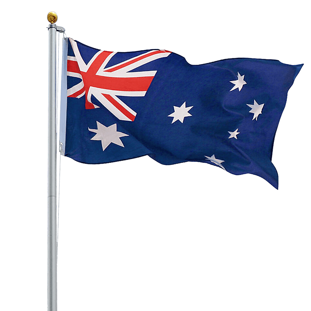 6.0m Flag Pole Full Set / Kit w Australian Flag