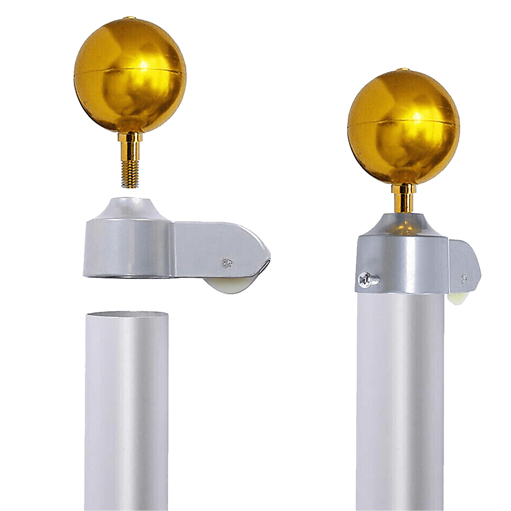 6.0M Flag Pole Full Set / Kit W Australian Flag