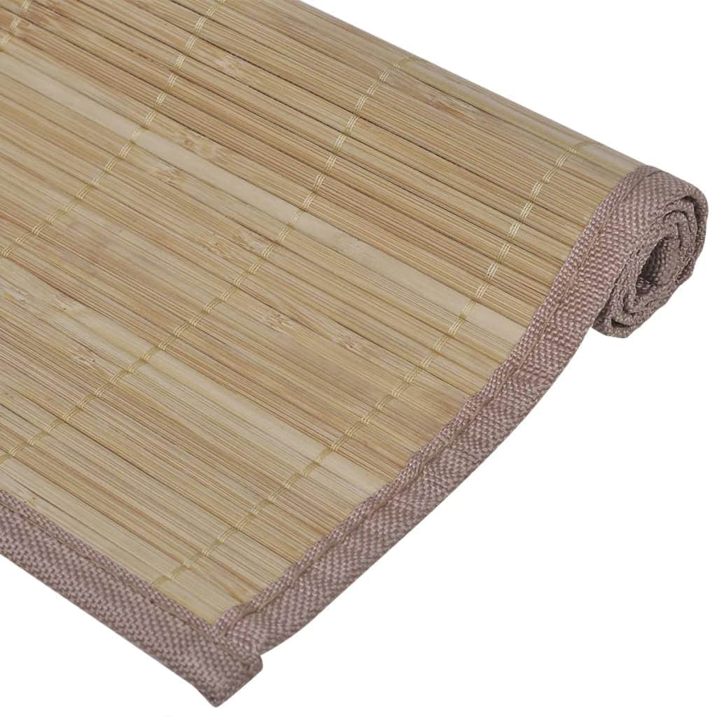 6 Baboo Placemats Brown