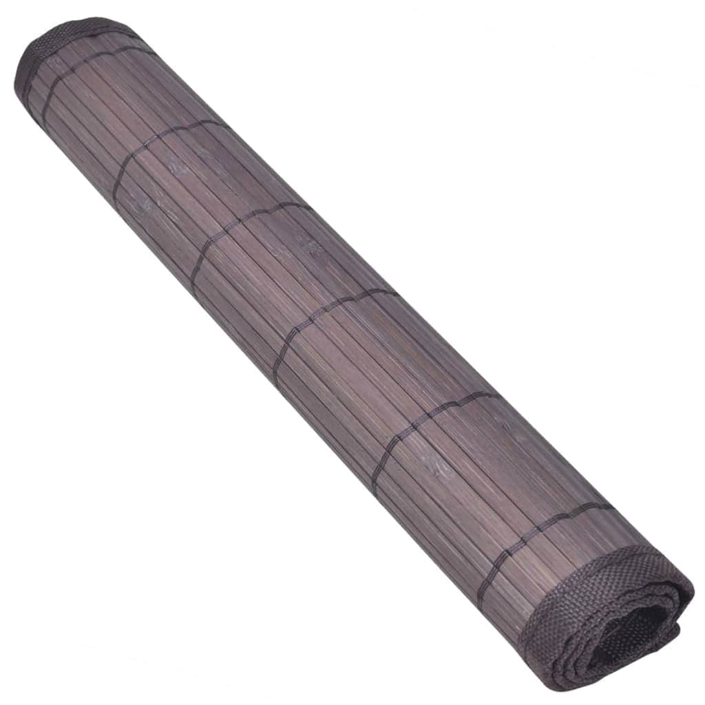 6 Baboo Placemats Dark Brown