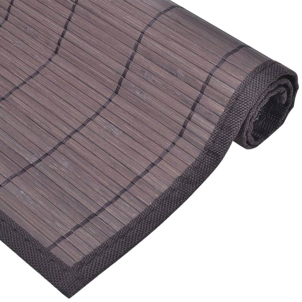 6 Baboo Placemats Dark Brown