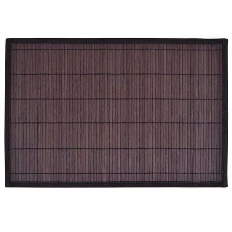 6 Baboo Placemats Dark Brown