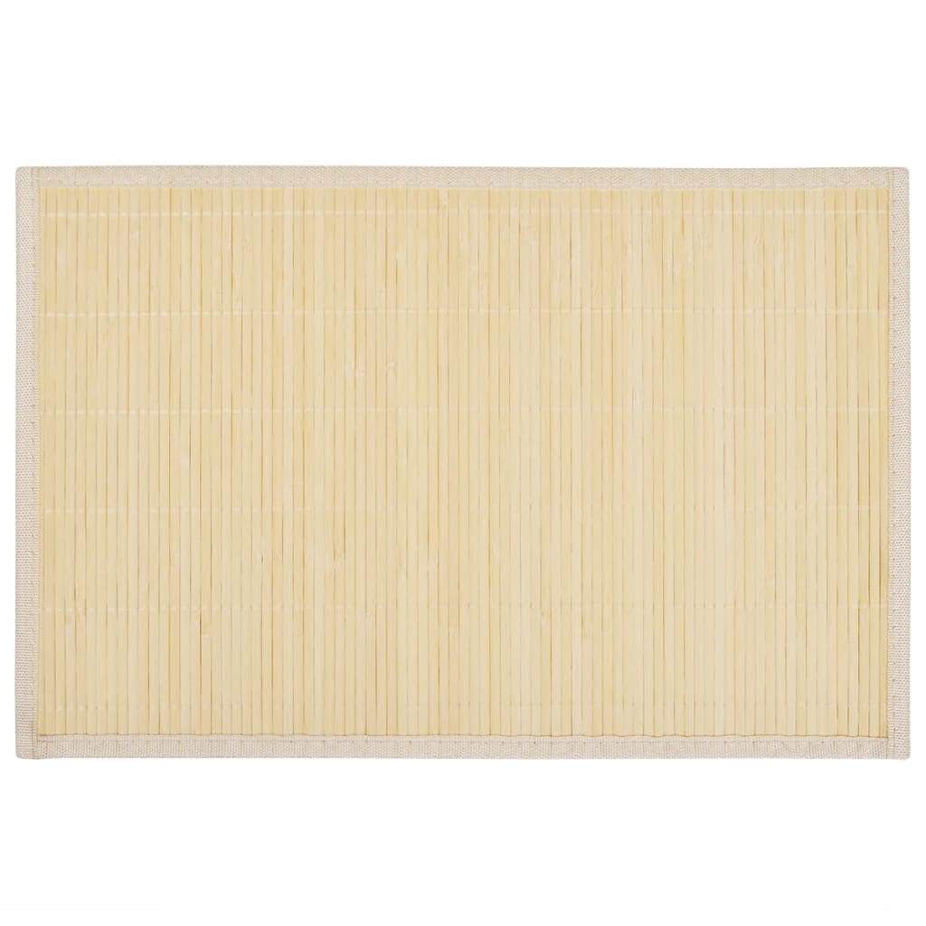 6 Baboo Placemats Natural