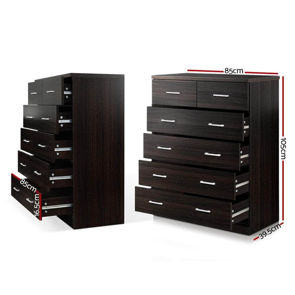 6 Chest Of Drawers - Andes Walnut