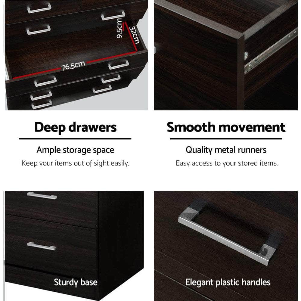 6 Chest Of Drawers - Andes Walnut