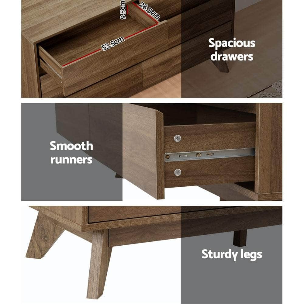 6 Chest Of Drawers - Xavi Walnut