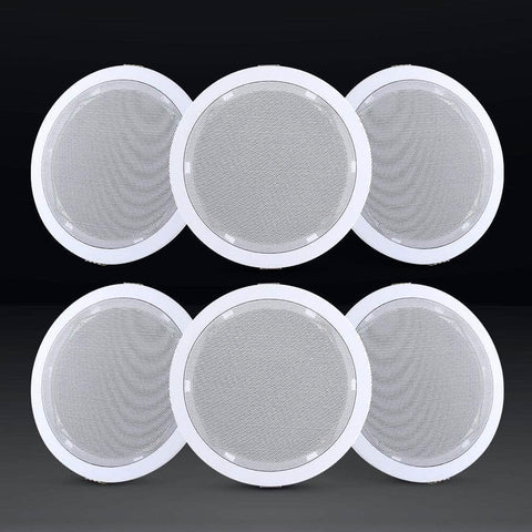 6 Inch Ceiling Speakers In Wall Speaker Home Audio Stereos Tweeter 6Pcs
