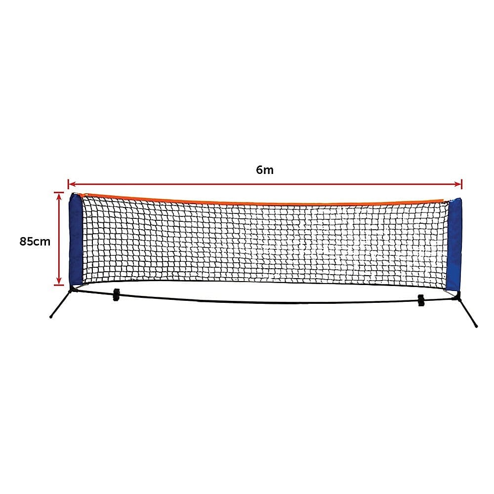 6 Meters Portable Foldable Mini Tennis Net & Post Set