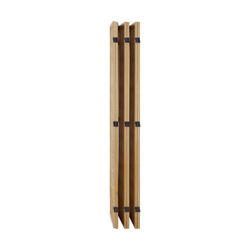 6 Panel Room Divider Timber Farbic Natural | Room Divider