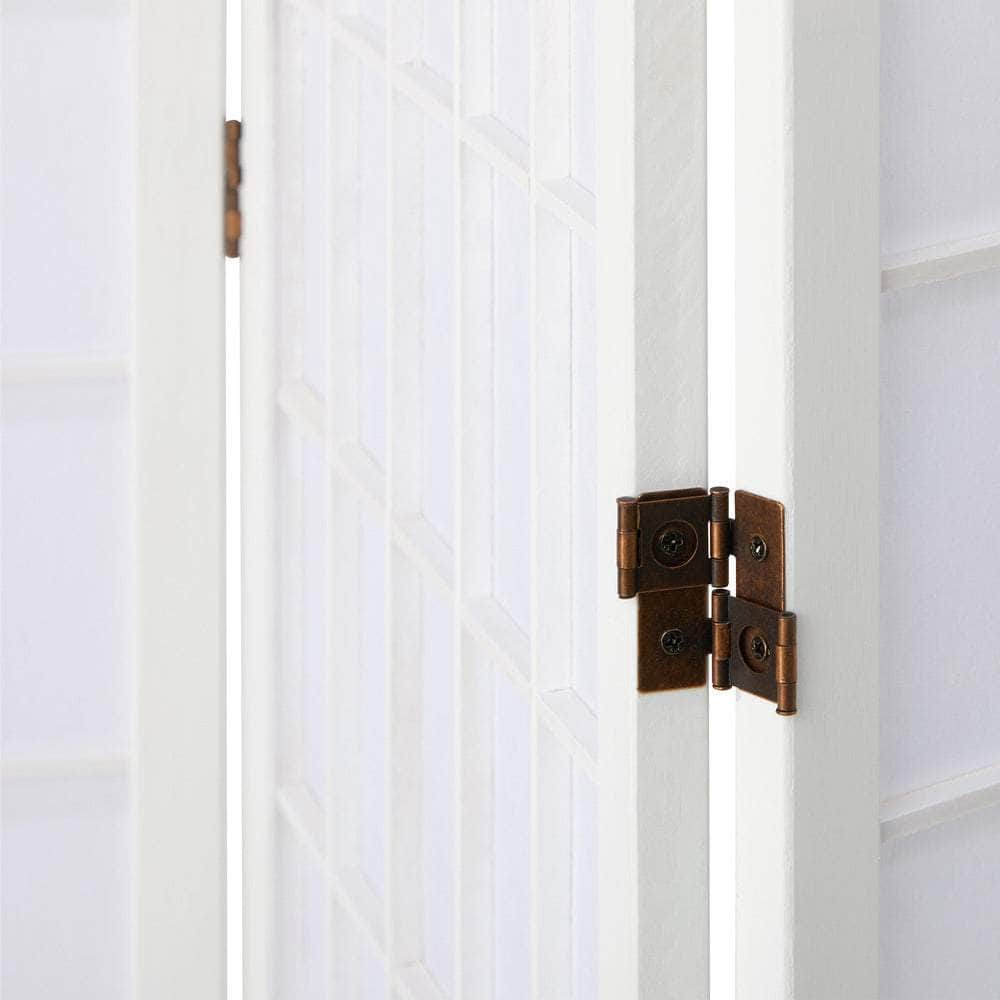 6 Panel Room Divider Timber Farbic Natural, Natural colour - photo 16