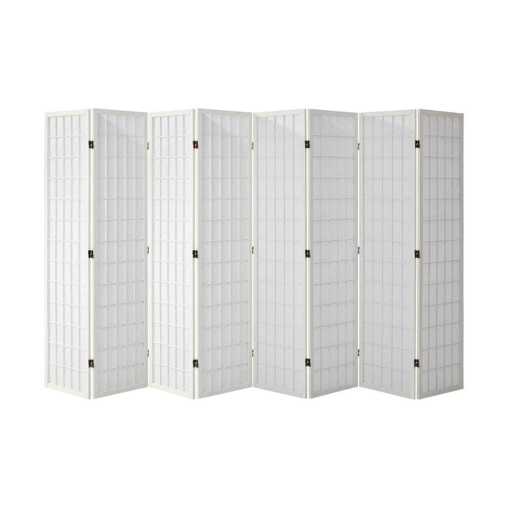6 Panel Room Divider Timber Farbic Natural - Room Divider - photo 19