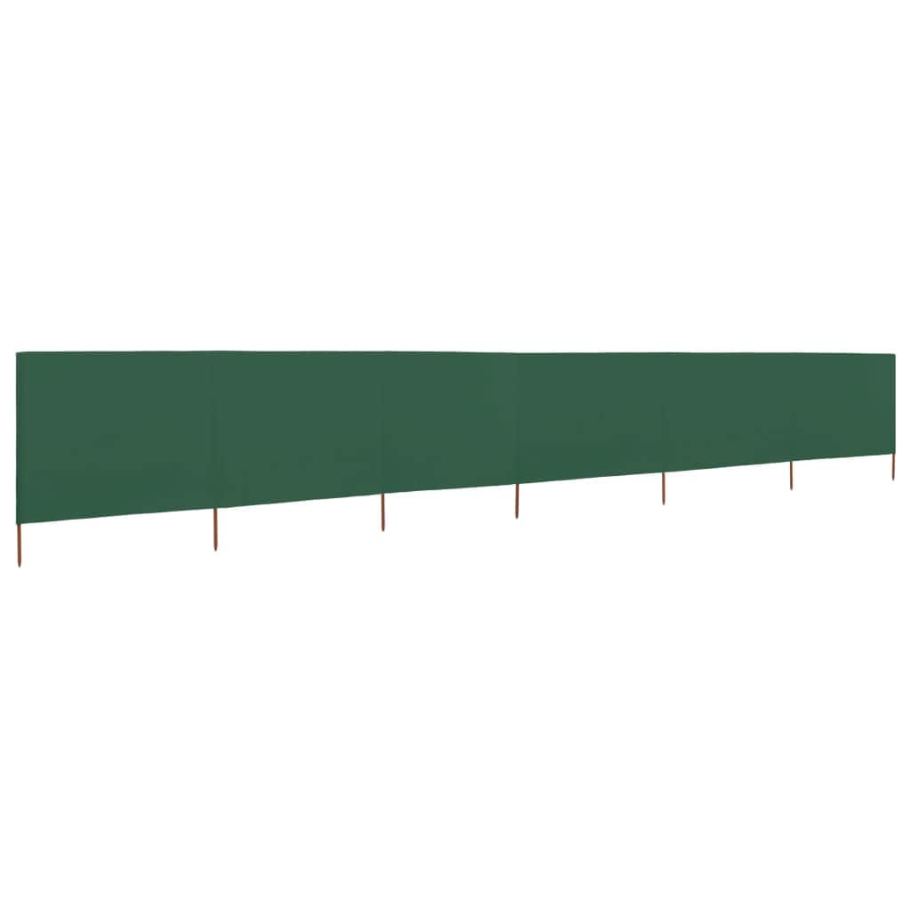6-panel Wind Screen Fabric Green