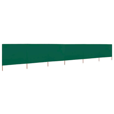 6-panel Wind Screen Fabric Green