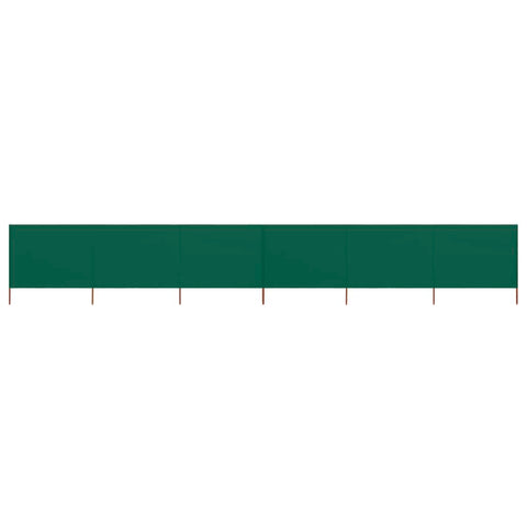 6-panel Wind Screen Fabric Green