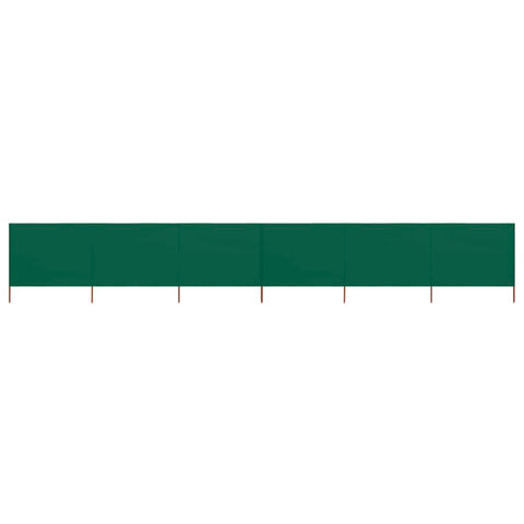 6-panel Wind Screen Fabric Green