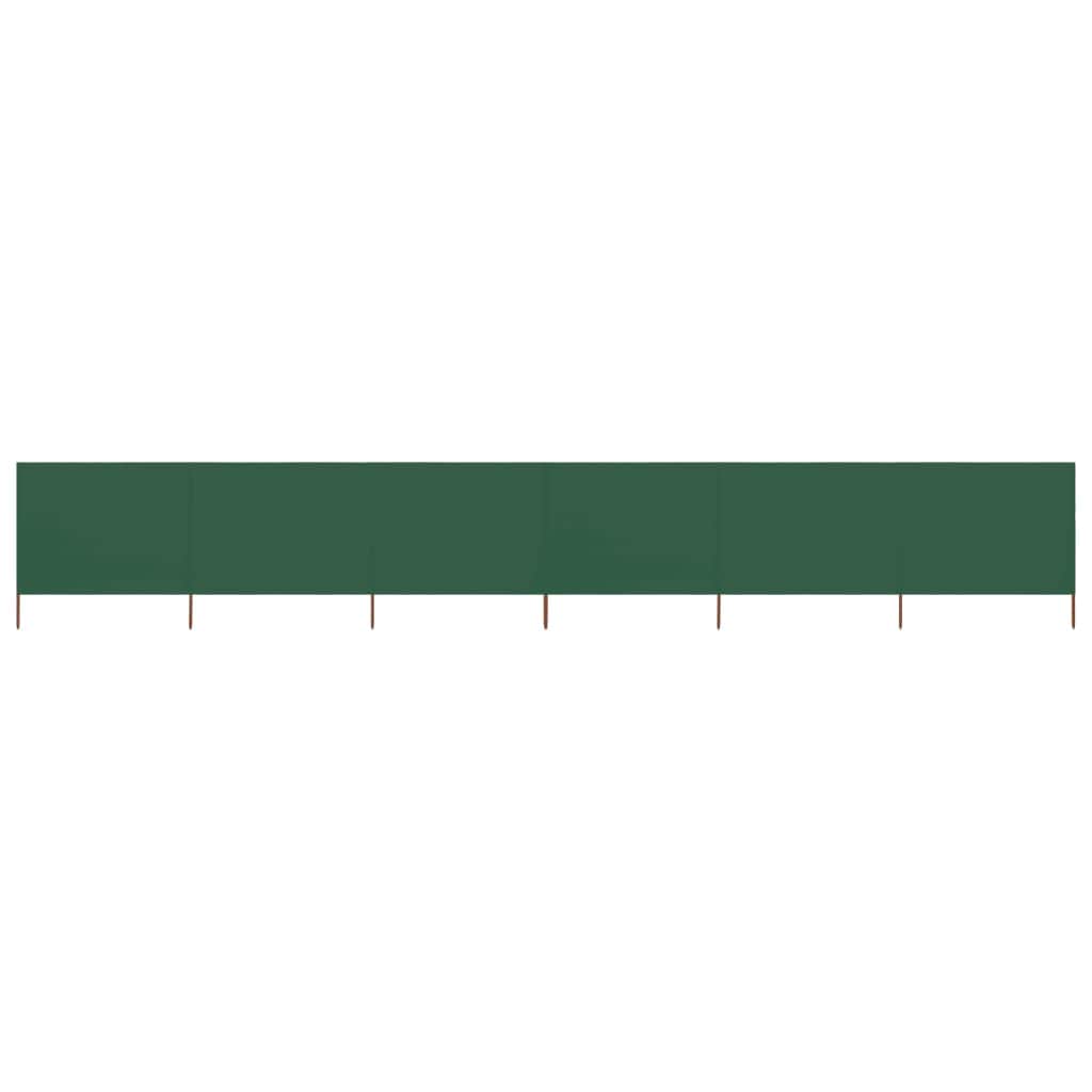 6-panel Wind Screen Fabric Green