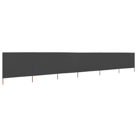 6-panel Wind Screen Fabric  Grey