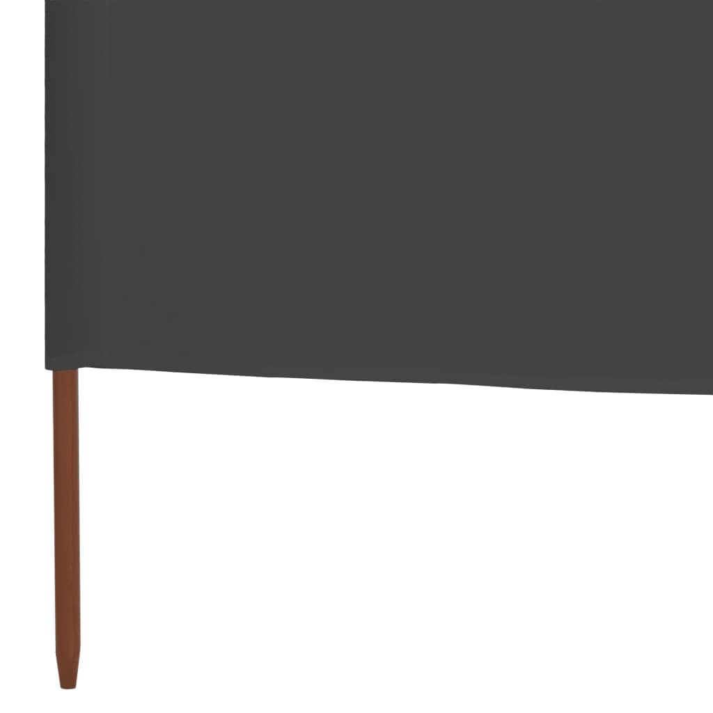 6 - panel Wind Screen Fabric Grey - Simple deals