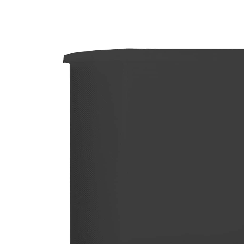 6 - panel Wind Screen Fabric Grey - Simple deals
