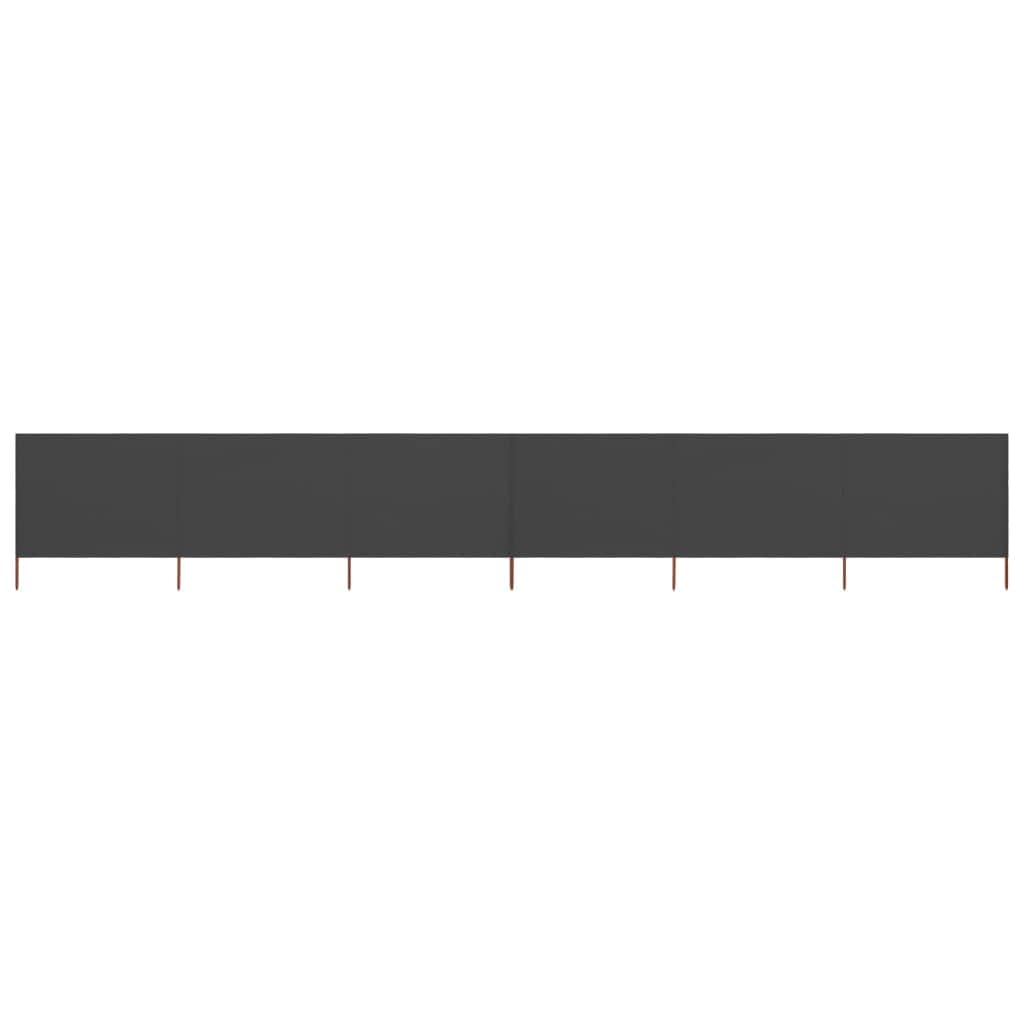 6 - panel Wind Screen Fabric Grey - Simple deals