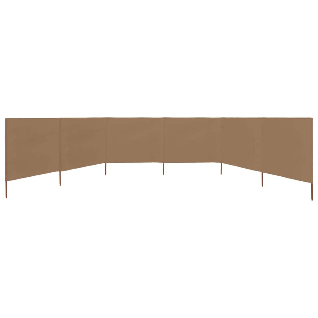 6-panel Wind Screen Fabric  Taupe
