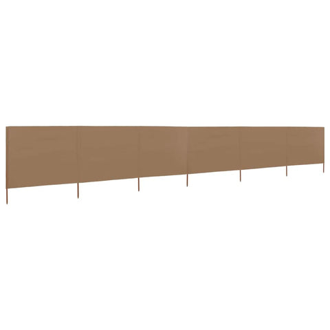 6-panel Wind Screen Fabric  Taupe