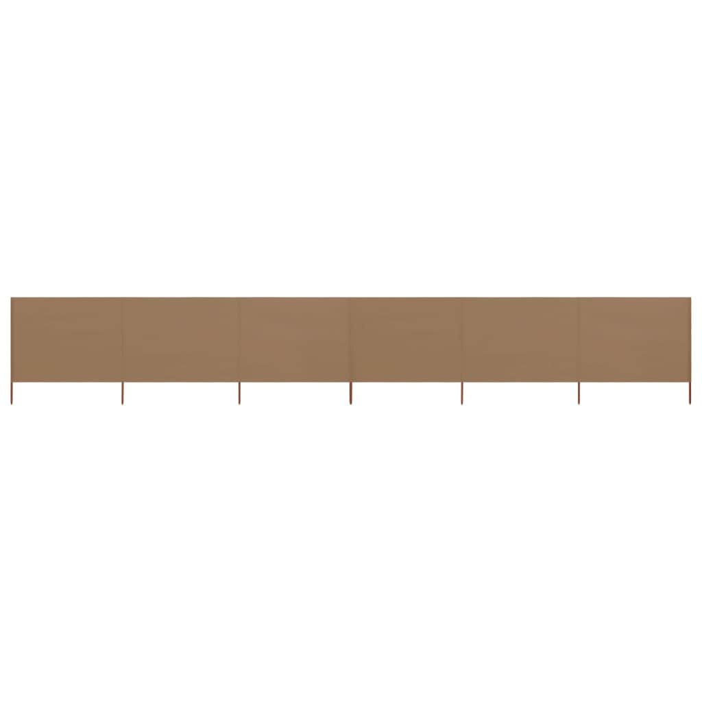 6-panel Wind Screen Fabric  Taupe