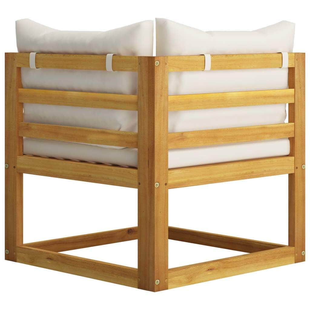 6 Piece Garden Lounge Set with Cushions Solid Acacia Wood
