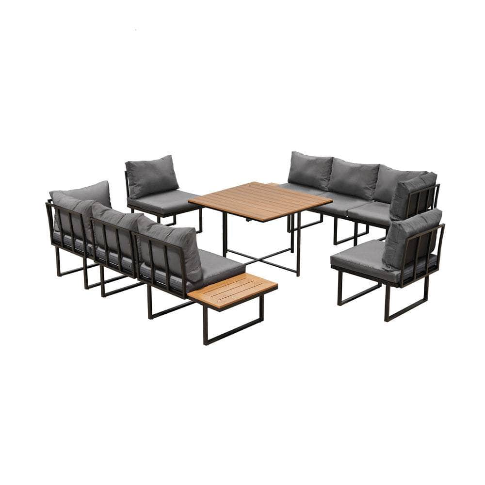 6 Seater Outdoor Dining Sofa Lounge Patio Garden Setting