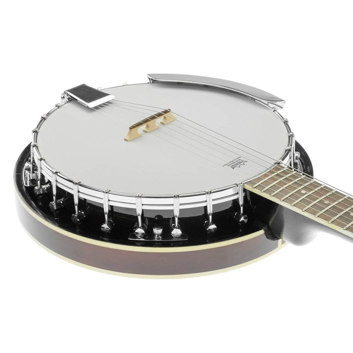 6-String Resonator Banjo - Brown, guitars